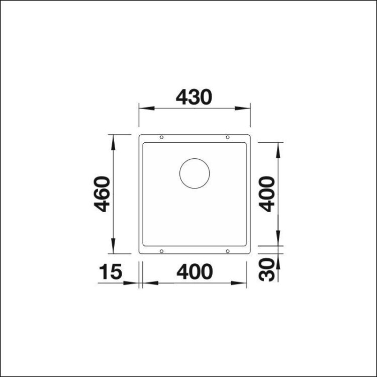 Blanco Subline 400-U komp. allas, Silgranit - Image 4