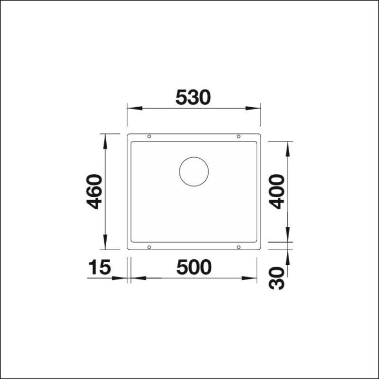 Blanco Subline 500-U komp. allas, Silgranit - Image 2