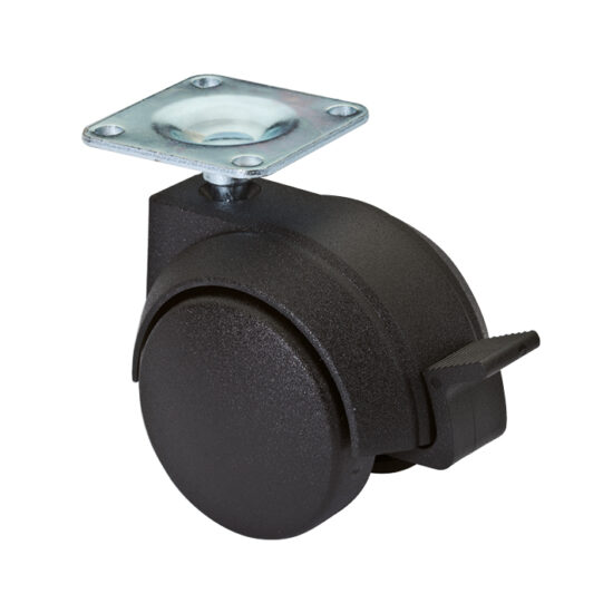 kalustepyörä 50mm, musta